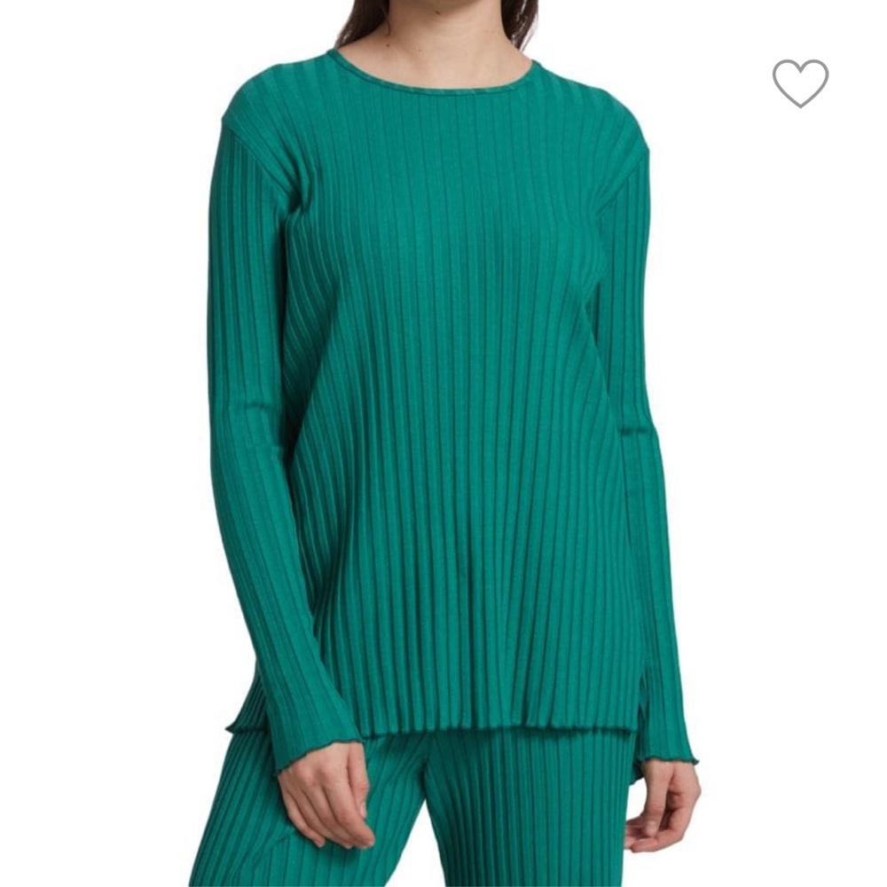 Simon Miller Rib long sleeves top in oasis color, Bluish. Size L. Perfect condit